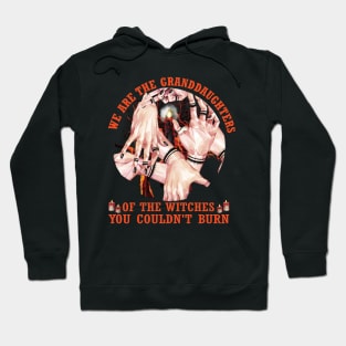 We are the granddaughters of the witches you couldn't burn..Halloween Gift Hoodie